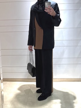 「アイテム（テーラードジャケット、ブラック系）」を使った、shiroさん（メンズ・166cm）の秋コーディネート