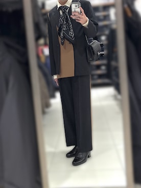 「アイテム（テーラードジャケット）」を使った、shiroさん（メンズ・166cm）の秋コーディネート