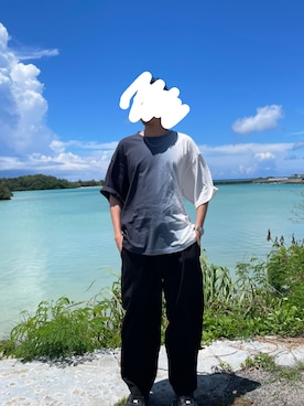 「shiki tokyo（シキトウキョウ）のアイテム（トップス）」を使った、imさん（メンズ・173cm）の秋コーディネート