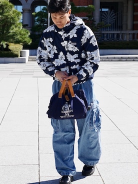 「Columbia（コロンビア）のアイテム」を使った、aririansahfさん（メンズ・172cm）の春コーディネート