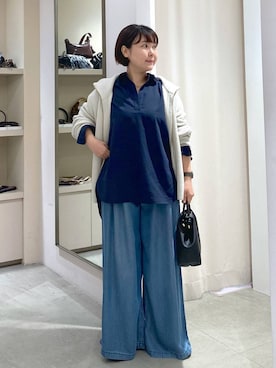 「アイテム（タンクトップ）」を使った、yamapii3さん（レディース・150cm・30代）の秋コーディネート