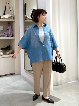 「アイテム（パンプス）」を使った、yamapii3さん（レディース・150cm）の夏コーディネート