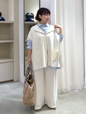 「アイテム（ベスト）」を使った、yamapii3さん（レディース・150cm・30代）の秋コーディネート