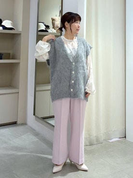 「体型カバー」｜「アイテム（アクセサリー）」を使った、yamapii3さん（レディース・150cm）の秋コーディネート