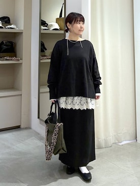 「アイテム（トートバッグ）」を使った、yamapii3さん（レディース・150cm・30代）の冬コーディネート