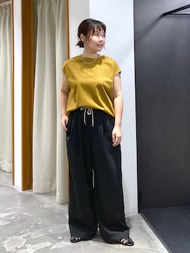 「Elura（エルーラ）のアイテム（サンダル）」を使った、yamapii3さん（レディース・150cm）の夏コーディネート