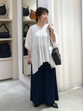 「アイテム（パンプス）」を使った、yamapii3さん（レディース・150cm）の夏コーディネート