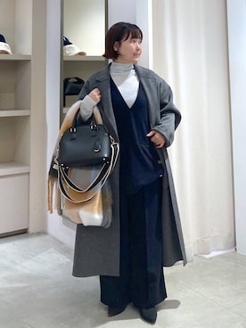 「アイテム（チェスターコート）」を使った、yamapii3さん（レディース・150cm・30代）の秋コーディネート