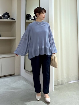 「体型カバー」｜「アイテム（アクセサリー）」を使った、yamapii3さん（レディース・150cm）の冬コーディネート