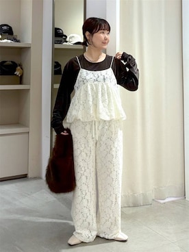 「アイテム（キャミソール）」を使った、yamapii3さん（レディース・150cm・30代）の冬コーディネート