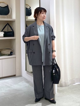 「Elura（エルーラ）の【Sapofeet（サポフィート）】フラットパンプス／250693（パンプス）」を使った、yamapii3さん（レディース・150cm・30代）の夏コーディネート