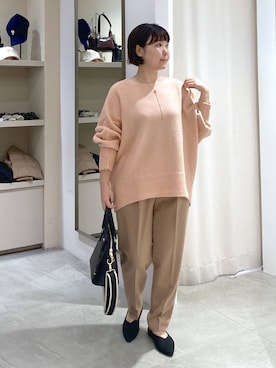 「アイテム（ネックレス、グレー系）」を使った、yamapii3さん（レディース・150cm）の秋コーディネート