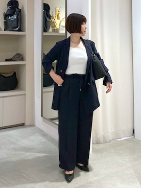 「アイテム（テーラードジャケット）」を使った、yamapii3さん（レディース・150cm・30代）の秋コーディネート
