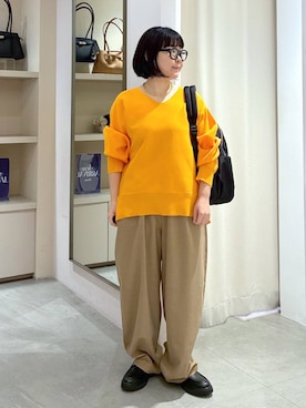 「Elura（エルーラ）のマルチP撥水リュック/597586（バックパック/リュック、ブラック系）」を使った、yamapii3さん（レディース・150cm）の春コーディネート