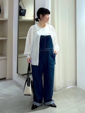 「Elura（エルーラ）のスリングバッグミュール/324745（パンプス、ブラック系）」を使った、yamapii3さん（レディース・150cm）の春コーディネート