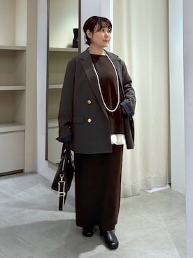 「Elura（エルーラ）のアイテム」を使った、yamapii3さん（レディース・150cm）の冬コーディネート