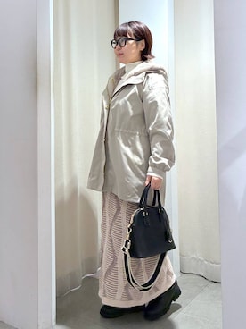 「アイテム（マウンテンパーカー）」を使った、yamapii3さん（レディース・150cm・30代）の冬コーディネート