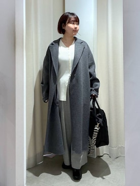 「アイテム（チェスターコート）」を使った、yamapii3さん（レディース・150cm・30代）の冬コーディネート