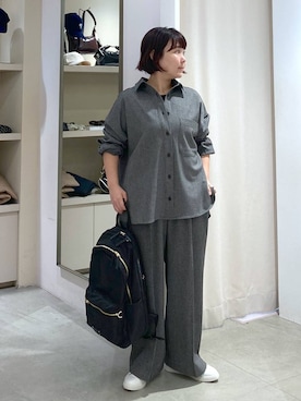 「アイテム（バックパック/リュック）」を使った、yamapii3さん（レディース・150cm）の秋コーディネート