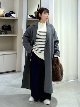 「アイテム（チェスターコート）」を使った、yamapii3さん（レディース・150cm）の秋コーディネート