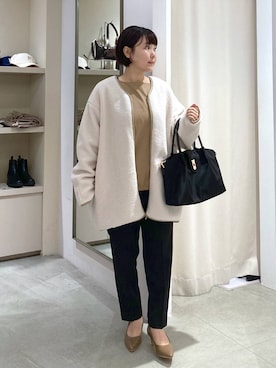 「アイテム（スラックス）」を使った、yamapii3さん（レディース・150cm・30代）の秋コーディネート