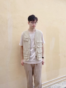 「日常」｜「アイテム（スラックス）」を使った、ikerlamさん（メンズ・177cm）の夏コーディネート