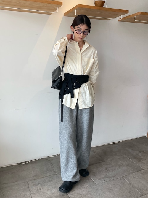 セール】透かし編みラップレイヤードスカート（スカート）｜select