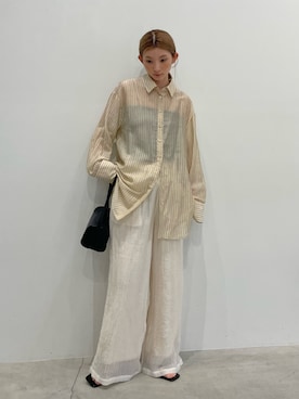 「select MOCA（セレクトモカ）のアイテム（ハンドバッグ）」を使った、momokaさん（レディース・158cm）の春コーディネート