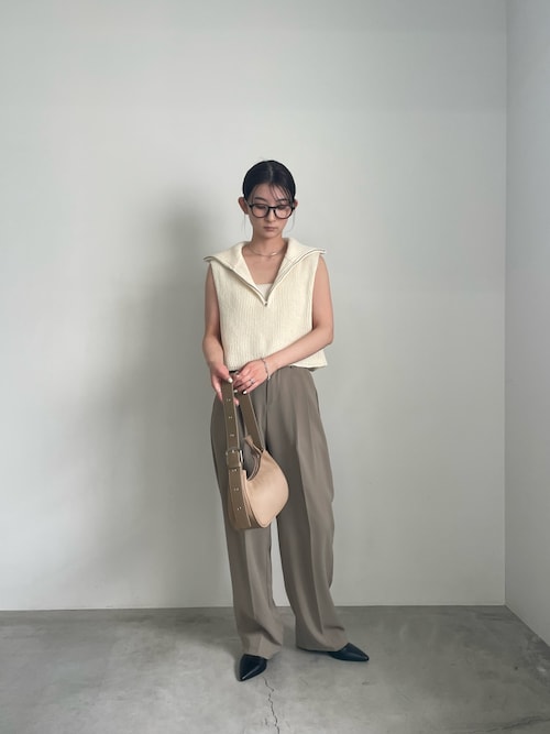 セール】ハーフジップニットベスト（ベスト）｜select MOCA（セレクト