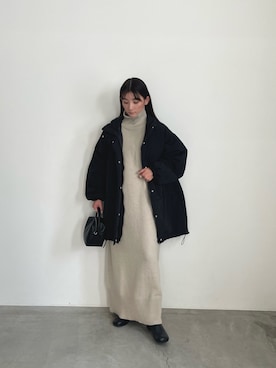 「select MOCA（セレクトモカ）のアイテム（ジャケット/アウター）」を使った、momokaさん（レディース・158cm）の冬コーディネート