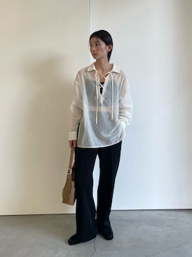 「アイテム（キャミソール）」を使った、momokaさん（レディース・158cm）の夏コーディネート