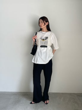 「select MOCA（セレクトモカ）のアイテム」を使った、momokaさん（レディース・158cm）の夏コーディネート