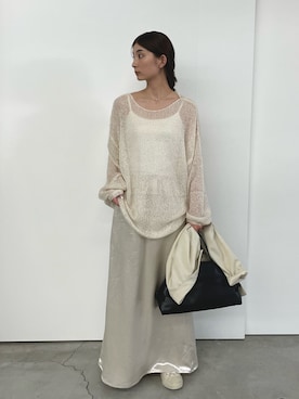 「select MOCA（セレクトモカ）のアイテム（スカート）」を使った、momokaさん（レディース・158cm）の秋コーディネート