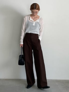 「select MOCA（セレクトモカ）のアイテム（バッグ）」を使った、momokaさん（レディース・158cm）の春コーディネート