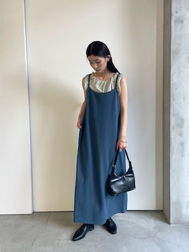 「select MOCA（セレクトモカ）のアイテム（ワンピース）」を使った、momokaさん（レディース・158cm）の夏コーディネート