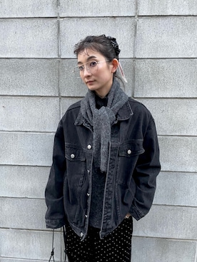 「select MOCA（セレクトモカ）のアイテム（ジャケット/アウター）」を使った、momokaさん（レディース・158cm）の冬コーディネート