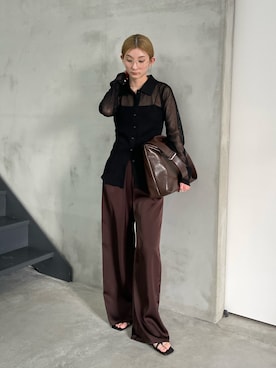 「select MOCA（セレクトモカ）のアイテム（バッグ）」を使った、momokaさん（レディース・158cm）の春コーディネート