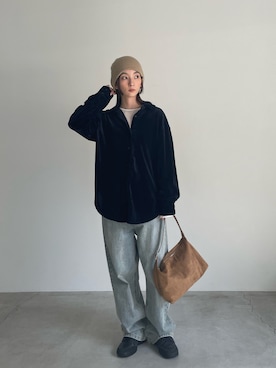 「アイテム（スリッポン）」を使った、momokaさん（レディース・158cm）の夏コーディネート