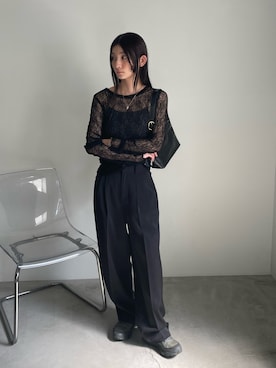 「select MOCA（セレクトモカ）のアイテム」を使った、momokaさん（レディース・158cm）の夏コーディネート