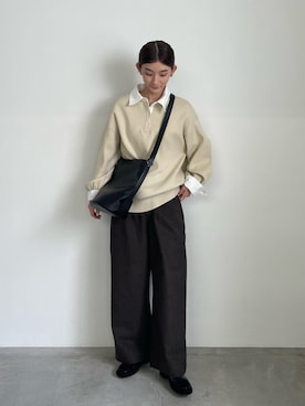 「select MOCA（セレクトモカ）のアイテム（ローファー）」を使った、momokaさん（レディース・158cm）の秋コーディネート