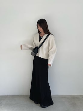 「select MOCA（セレクトモカ）のアイテム（スカート）」を使った、momokaさん（レディース・158cm）の秋コーディネート