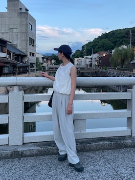 「select MOCA（セレクトモカ）のアイテム」を使った、momokaさん（レディース・158cm）の夏コーディネート