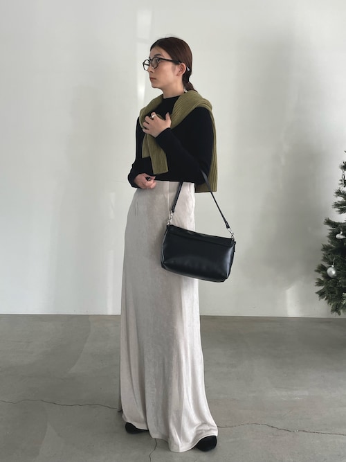 セール】【サイズ展開あり】シャイニーストレッチナローロングスカート