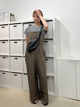 select MOCAのオールインワン・サロペットを使った人気ファッション