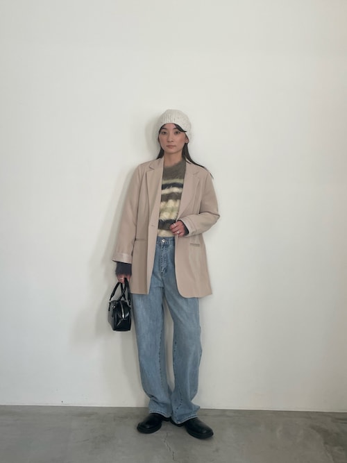 セール】マルチボーダーシャギーニット（ニット/セーター）｜select