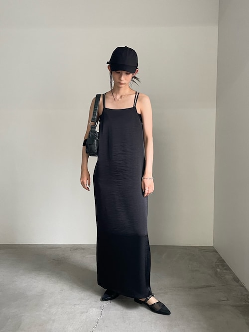 【hana&kiko】 バッククロスサテンキャミワンピース（ワンピース）｜select MOCA