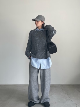 「アイテム（バッグ）」を使った、momokaさん（レディース・158cm）の夏コーディネート