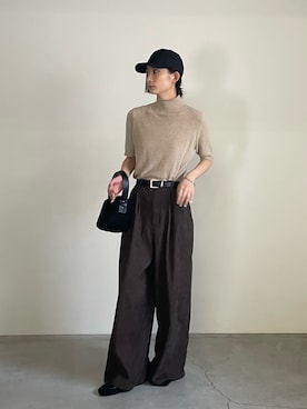 「select MOCA（セレクトモカ）のアイテム（ローファー）」を使った、momokaさん（レディース・158cm）の秋コーディネート