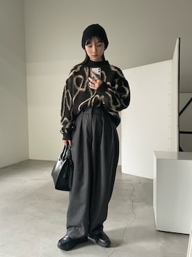 「select MOCA（セレクトモカ）のアイテム（帽子）」を使った、momokaさん（レディース・158cm）の秋コーディネート