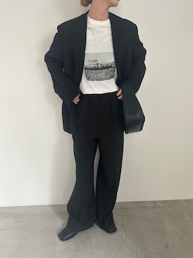 「select MOCA by son（セレクトモカバイソン）のアイテム（Tシャツ/カットソー）」を使った、momokaさん（レディース・158cm）の秋コーディネート